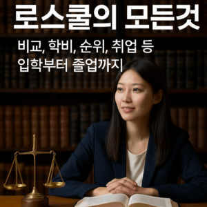 로스쿨에 대한 모든 것을 정리-순위,학비,전망,졸업후 진로까지